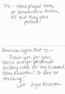 Thank You From Joyce Rushton photo 2
